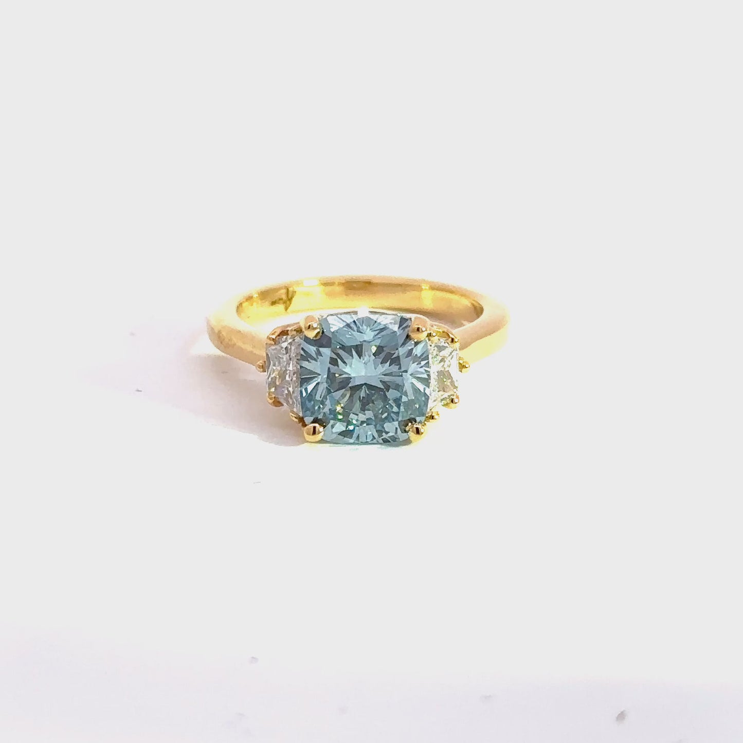 Elegant Blue Diamond Ring
