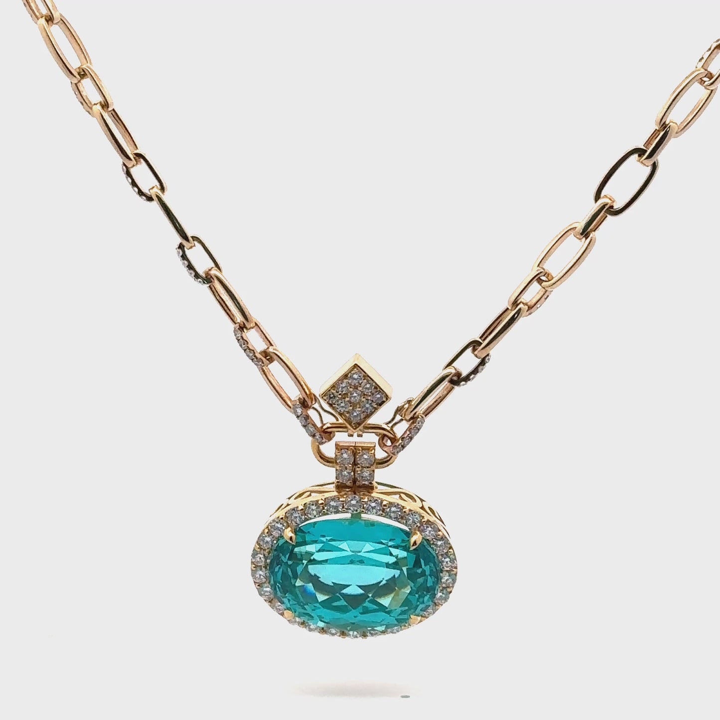 Celeste Tide – Turquoise Pendant Necklace