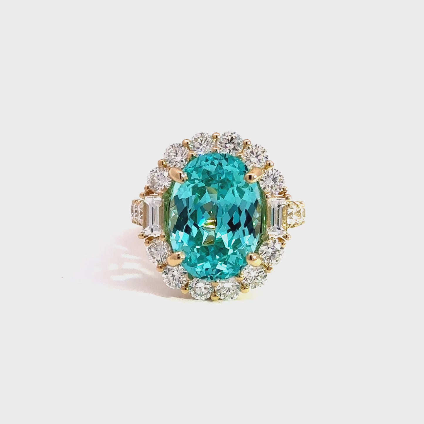Stunning Turquoise and Diamond Ring