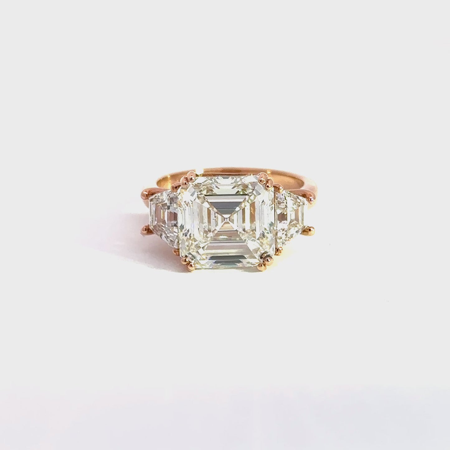 Rosaline – Three-Stone Diamond Engagement Ring