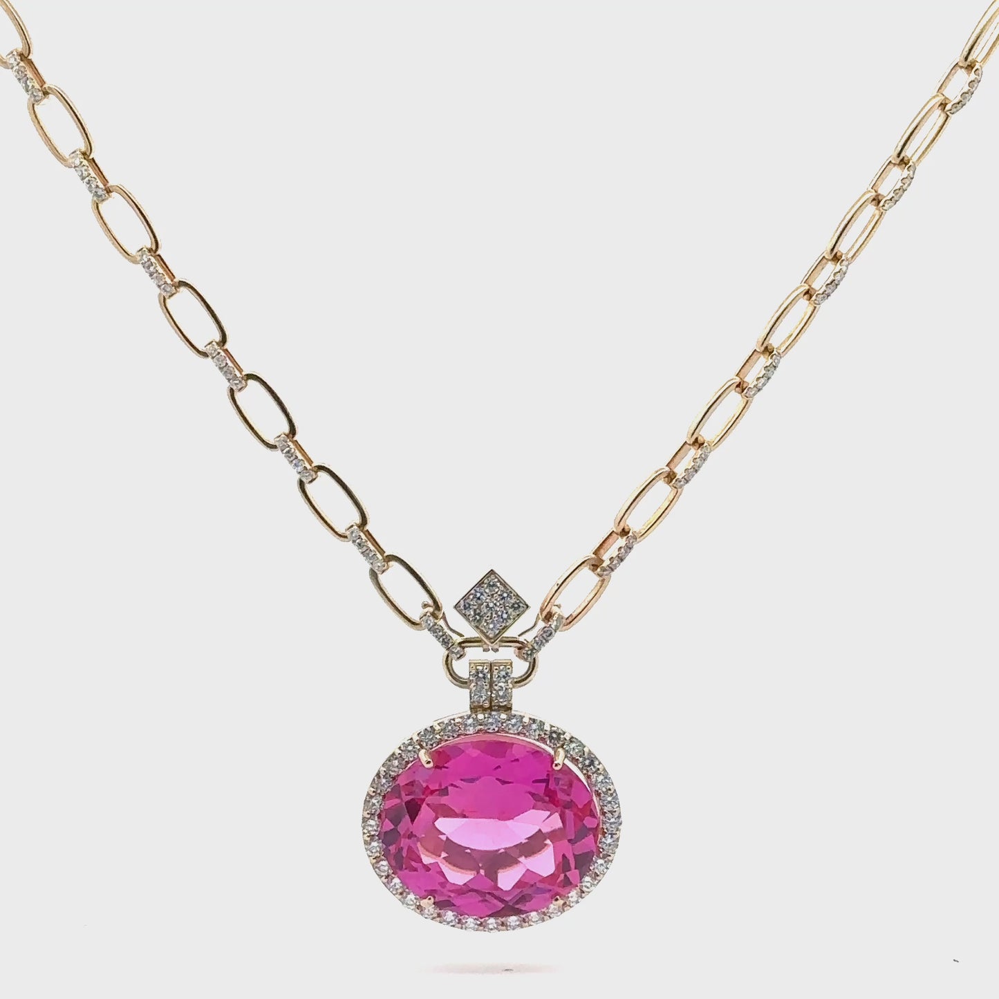 Rosé Glow – Pink Pendant Necklace