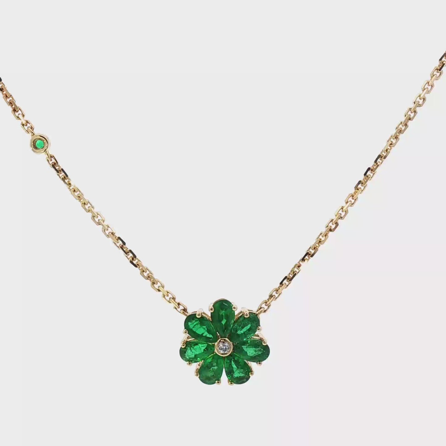 Fiora Emerald Bloom Necklace