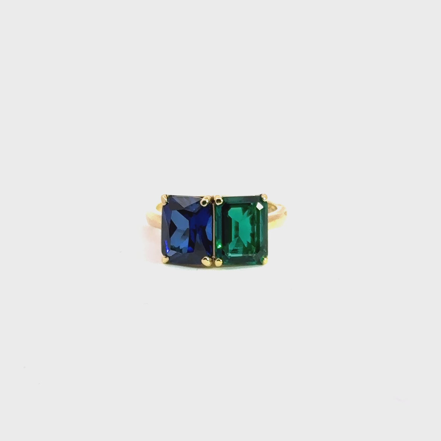 Elegant Dual-Stone Ring