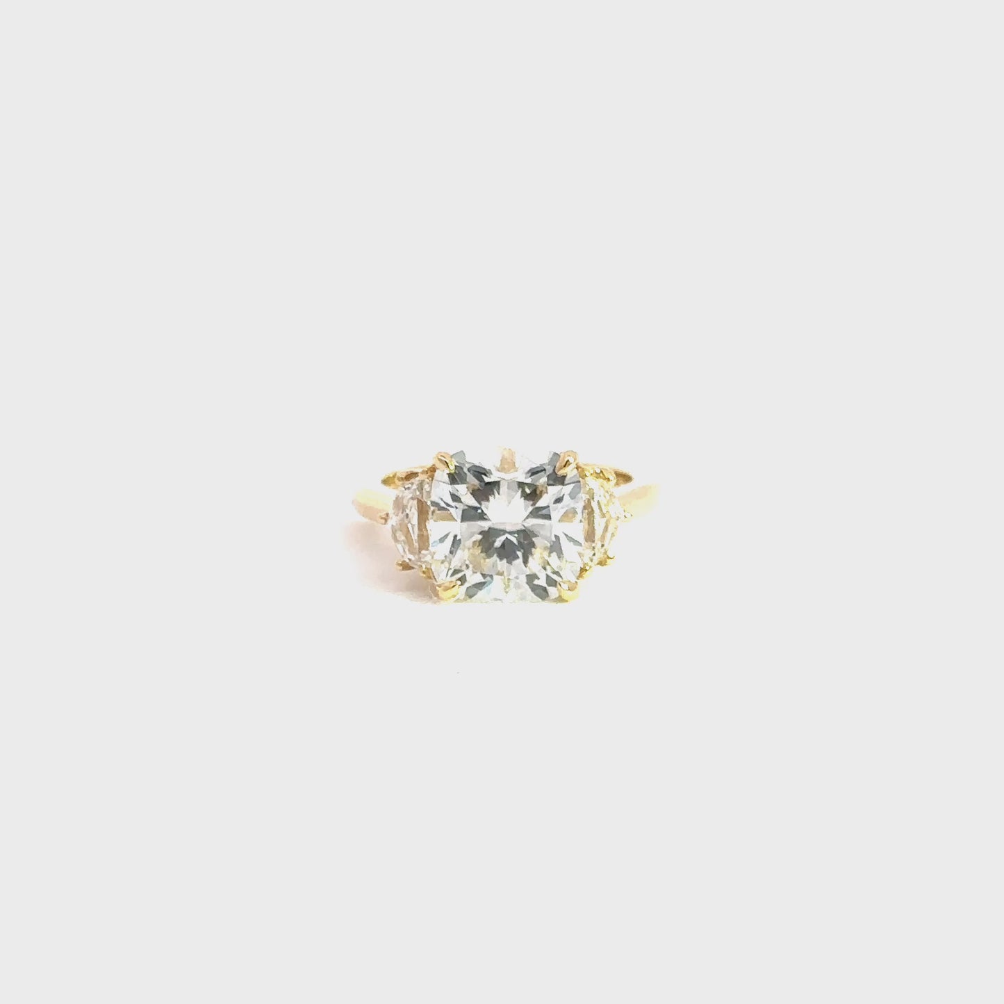 The Elara - Square Cushion Brilliant Diamond Ring