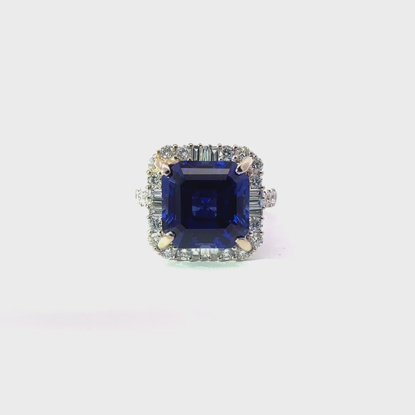 Elegant Sapphire and Diamond Ring