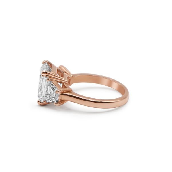 Asscher Three-Stone Lab Diamond Ring - Image 2