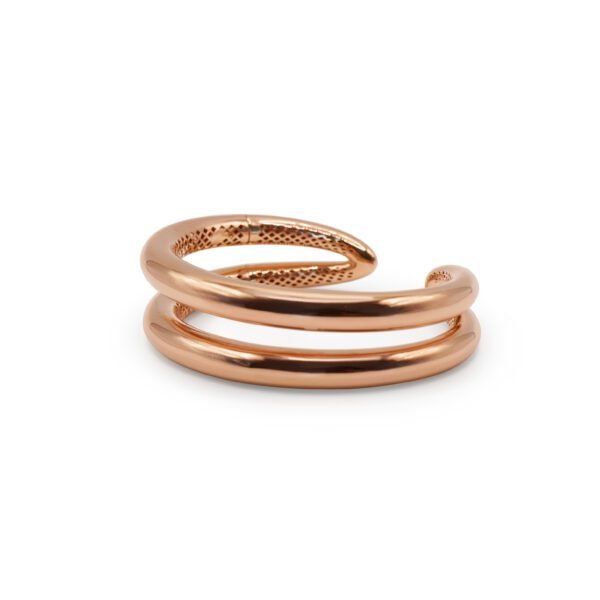 Bold Rose Gold Bangle - Image 2