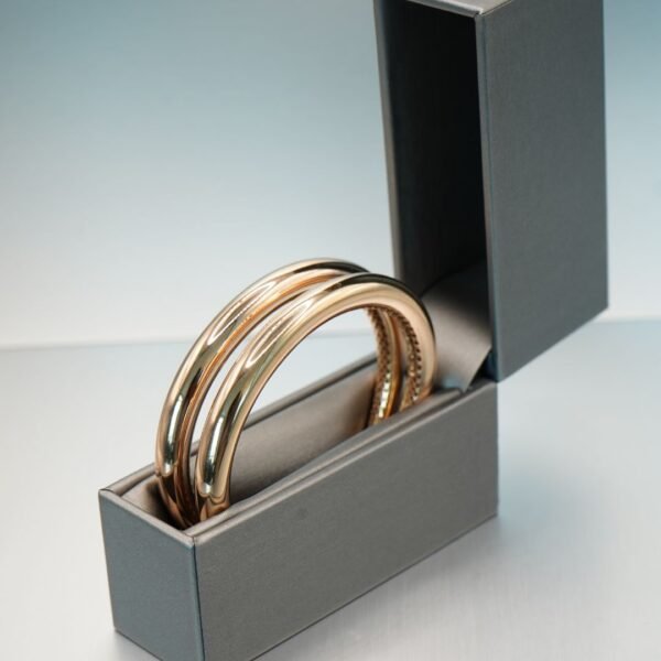 Bold Rose Gold Bangle - Image 3