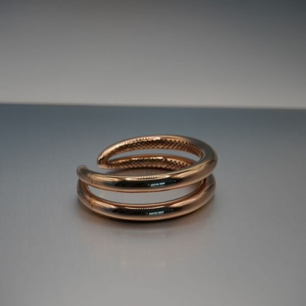 Bold Rose Gold Bangle - Image 5