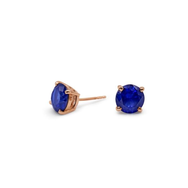 Sapphire Stud Earrings (8mm)